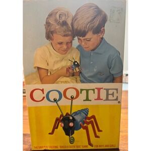 The Game of Cootie Build a Cootie Bug Vintage 1940s Schaper Construction Game